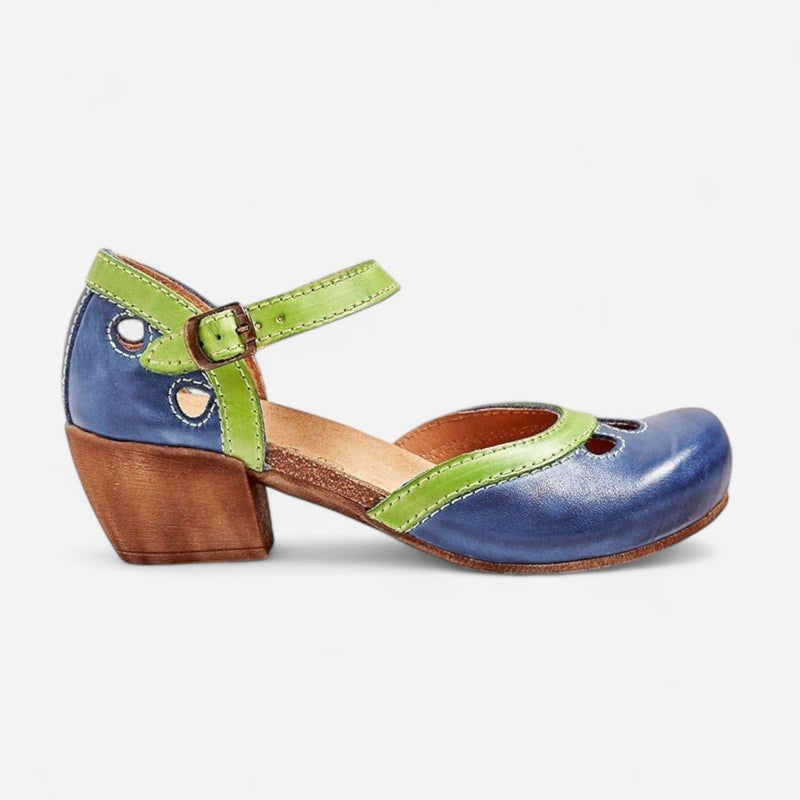 Québec Élégance Sandals Celda - Sandales à Talons Bas Confortables et Ergonomiques