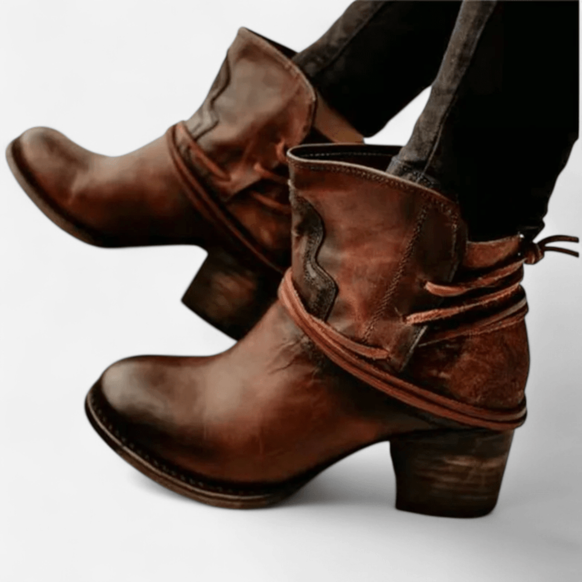 Québec Élégance Schoenen Wendy - Bottes western intemporelles en cuir premium