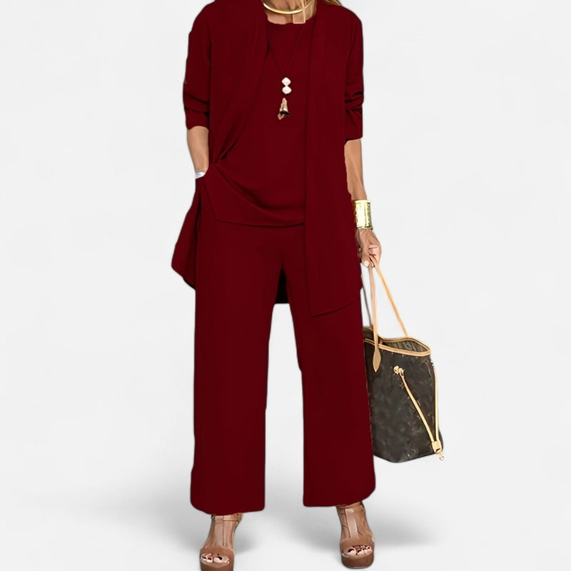 Québec Élégance Sets Victoria - Ensemble de mode 3 pièces pour femmes élégant