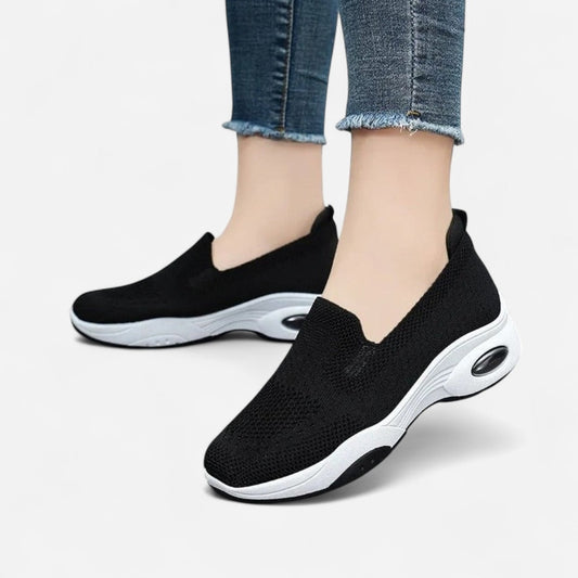Québec Élégance Shoes Gitte - Baskets orthopédiques respirantes à enfiler pour femmes