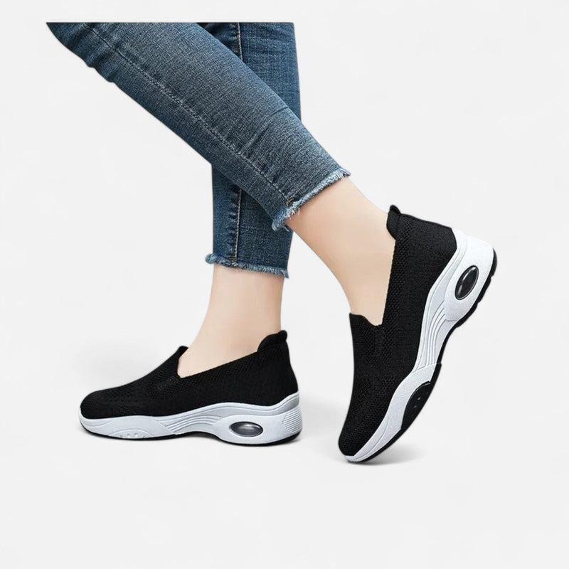 Québec Élégance Shoes Gitte - Baskets orthopédiques respirantes à enfiler pour femmes