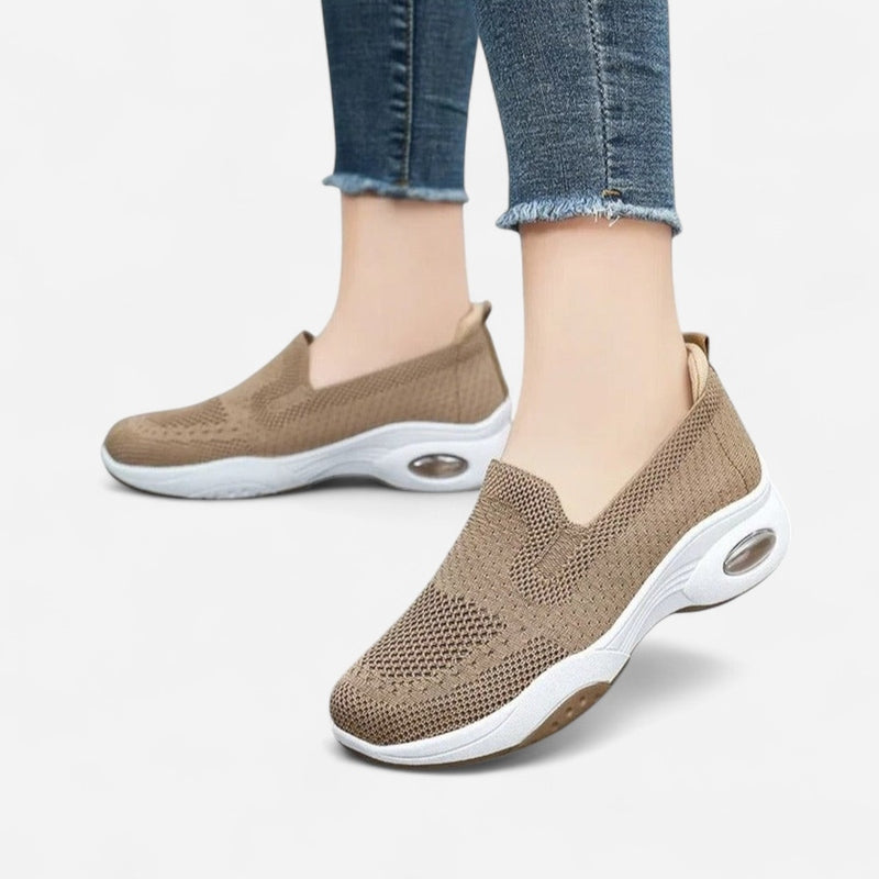 Québec Élégance Shoes Gitte - Baskets orthopédiques respirantes à enfiler pour femmes