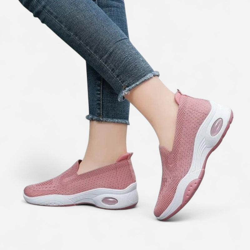 Québec Élégance Shoes Gitte - Baskets orthopédiques respirantes à enfiler pour femmes