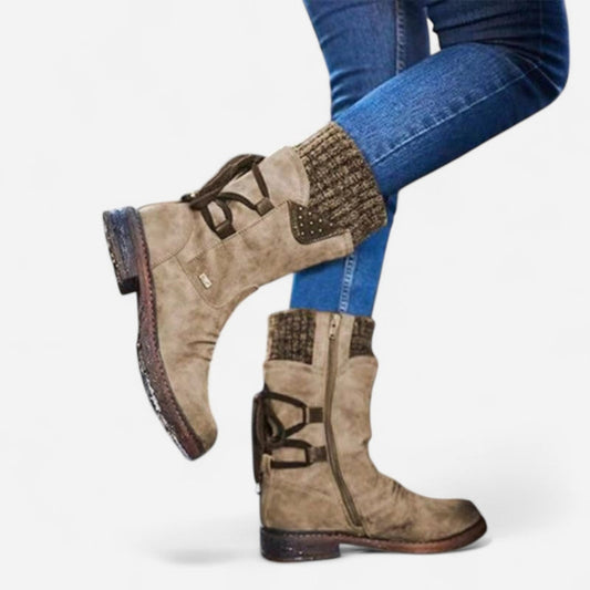 Québec Élégance Shoes Indra – Bottes mi-saison confortables pour affronter la pluie avec élégance