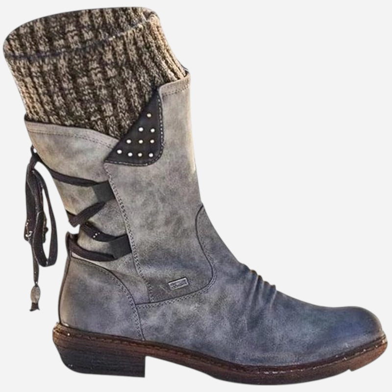 Québec Élégance Shoes Indra – Bottes mi-saison confortables pour affronter la pluie avec élégance