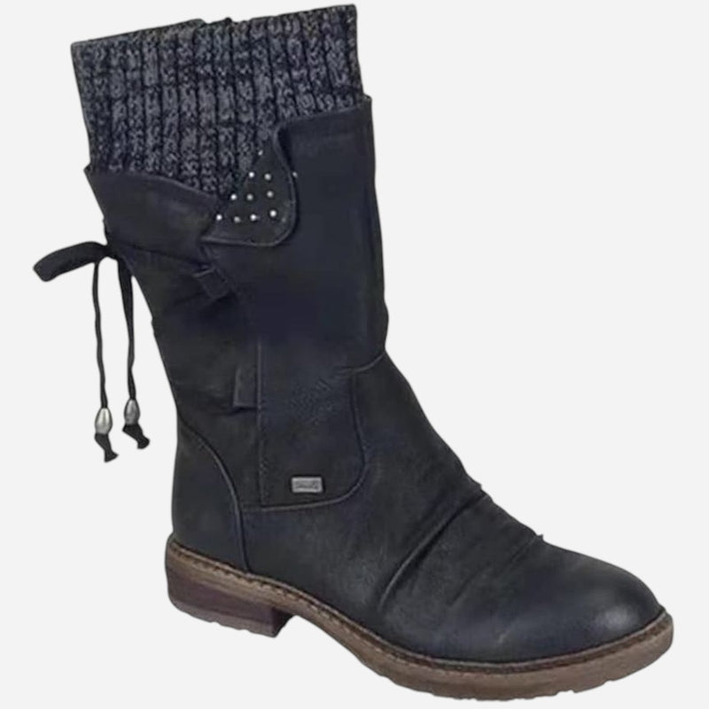 Québec Élégance Shoes Indra – Bottes mi-saison confortables pour affronter la pluie avec élégance