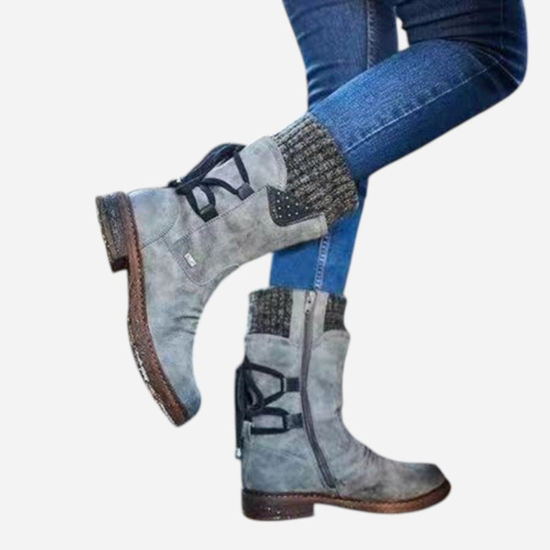 Québec Élégance Shoes Indra – Bottes mi-saison confortables pour affronter la pluie avec élégance