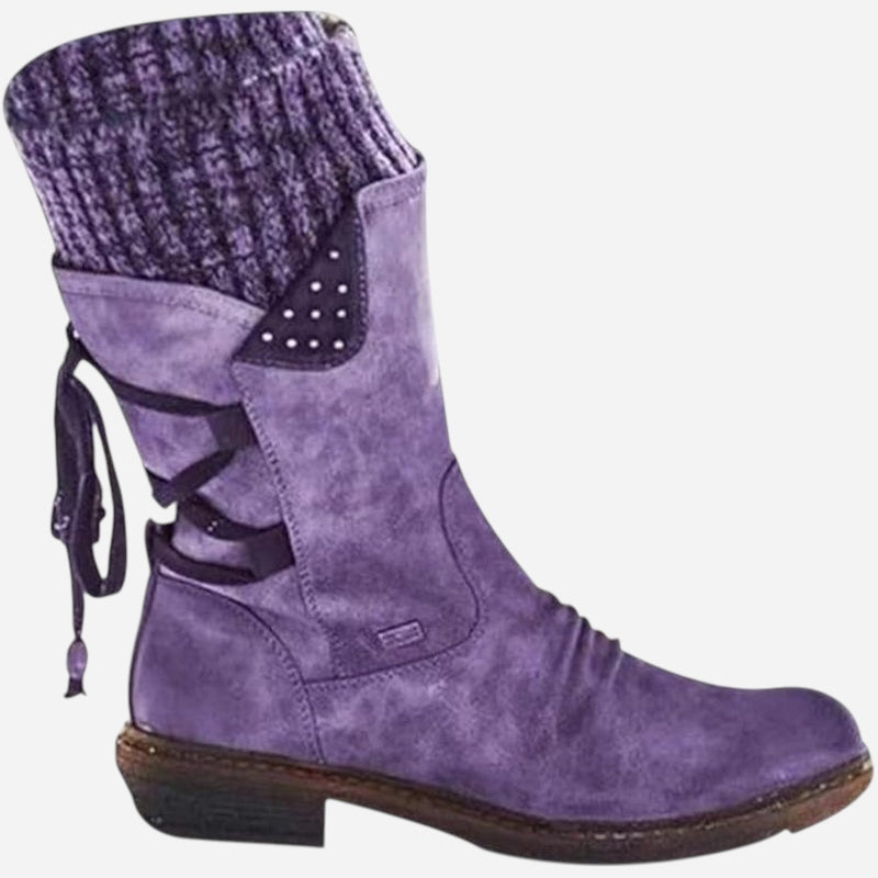 Québec Élégance Shoes Indra – Bottes mi-saison confortables pour affronter la pluie avec élégance