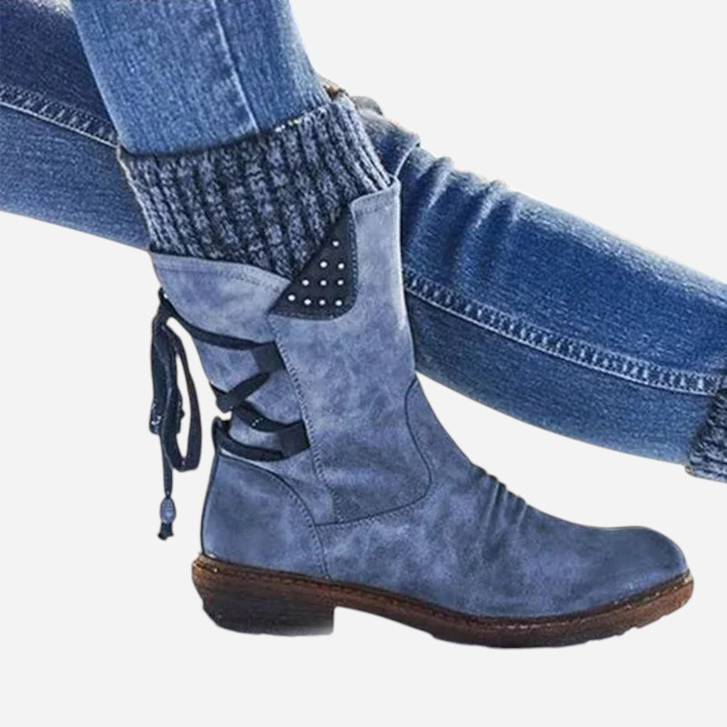 Québec Élégance Shoes Indra – Bottes mi-saison confortables pour affronter la pluie avec élégance