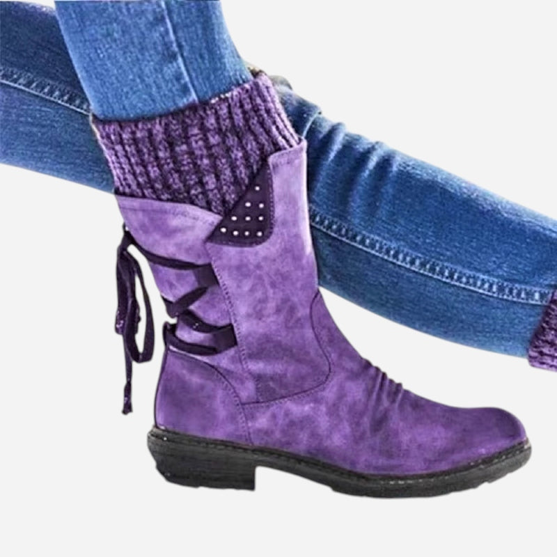 Québec Élégance Shoes Indra – Bottes mi-saison confortables pour affronter la pluie avec élégance