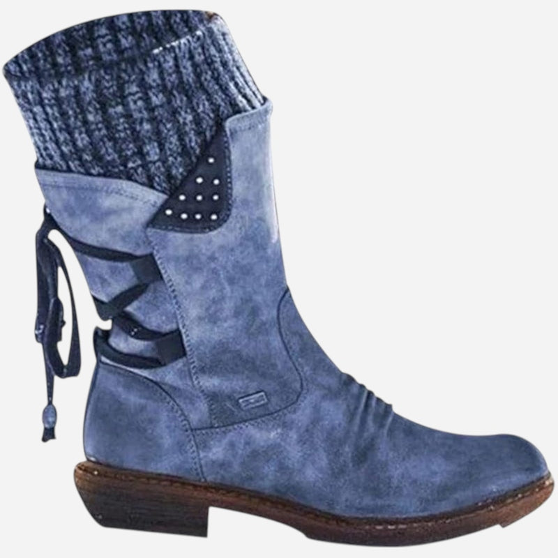 Québec Élégance Shoes Indra – Bottes mi-saison confortables pour affronter la pluie avec élégance