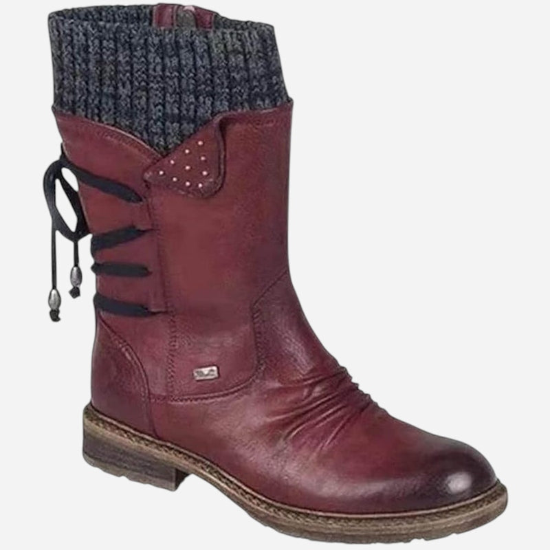 Québec Élégance Shoes Indra – Bottes mi-saison confortables pour affronter la pluie avec élégance