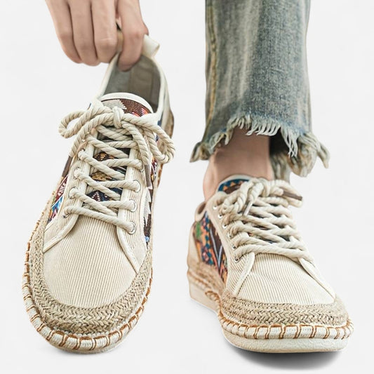 Québec Élégance Shoes Sky - Sneakers nomades aztèques alliant confort et style