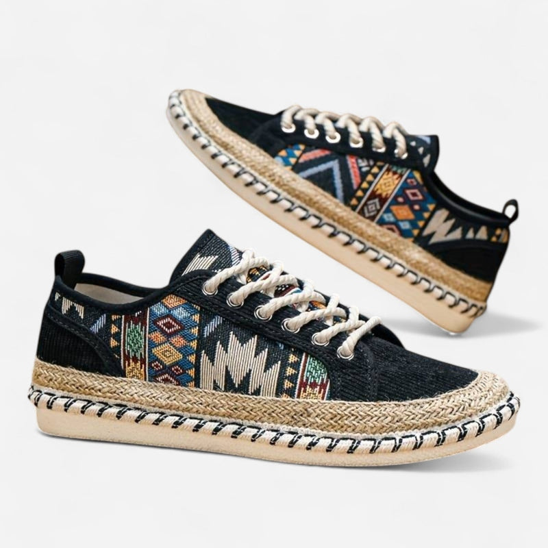 Québec Élégance Shoes Sky - Sneakers nomades aztèques alliant confort et style