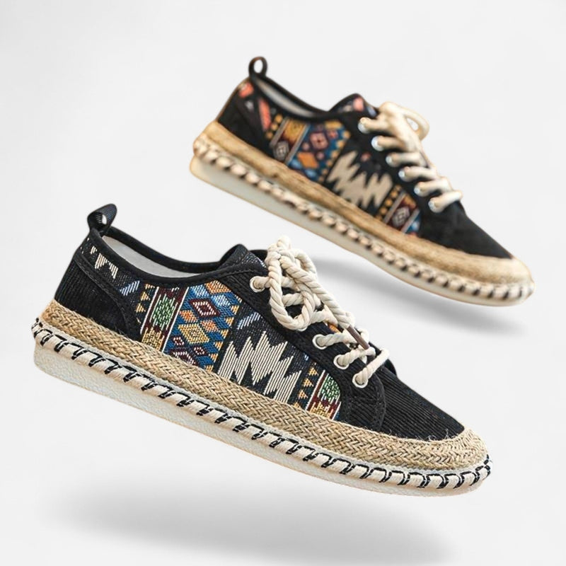 Québec Élégance Shoes Sky - Sneakers nomades aztèques alliant confort et style