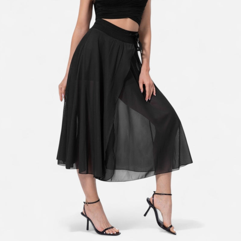 Québec Élégance Skirts Emma - Jupe midi taille haute flatteuse pour femme, élégante et confortable
