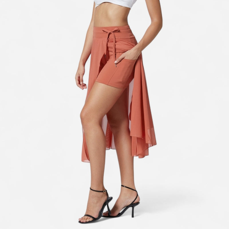 Québec Élégance Skirts Emma - Jupe midi taille haute flatteuse pour femme, élégante et confortable