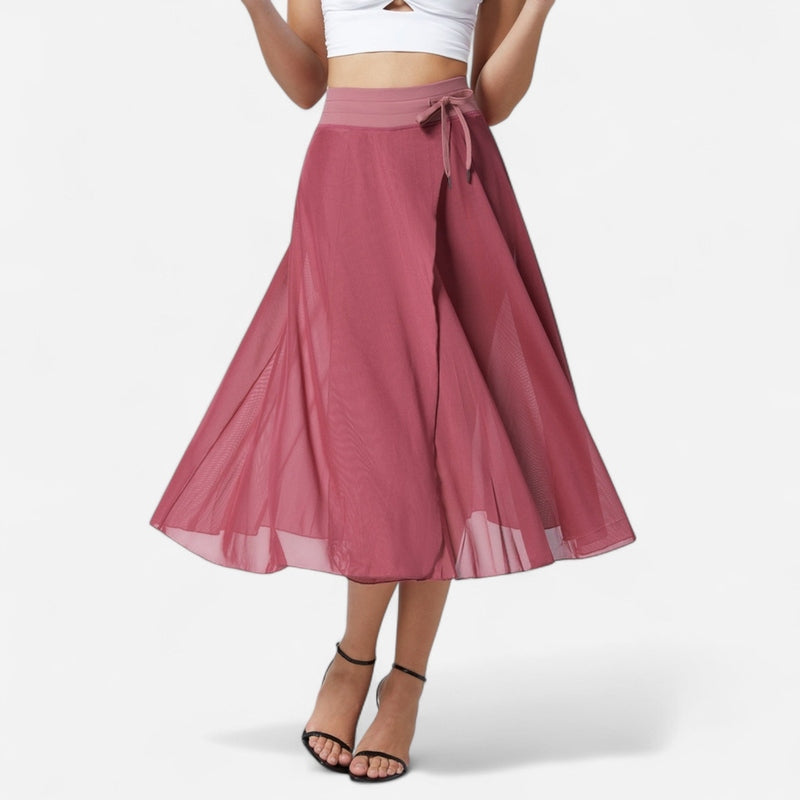 Québec Élégance Skirts Emma - Jupe midi taille haute flatteuse pour femme, élégante et confortable