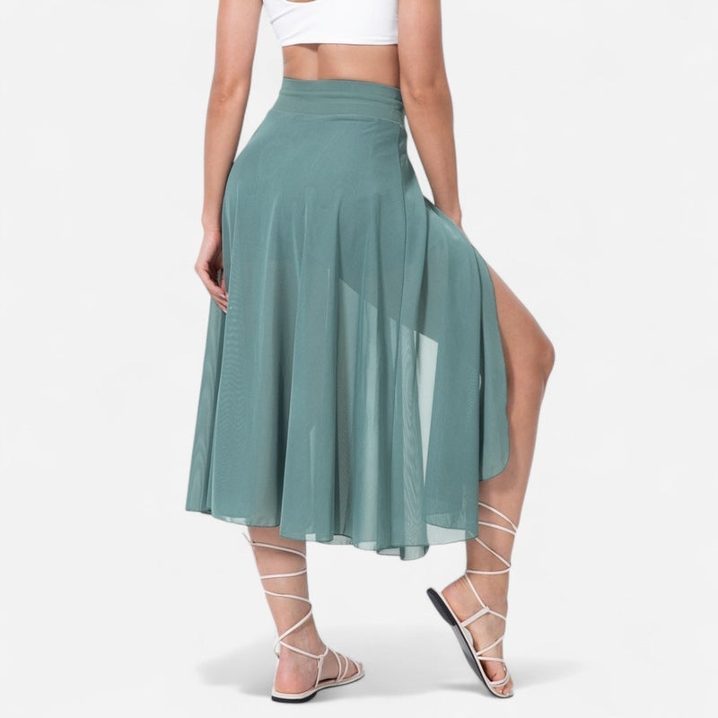 Québec Élégance Skirts Emma - Jupe midi taille haute flatteuse pour femme, élégante et confortable