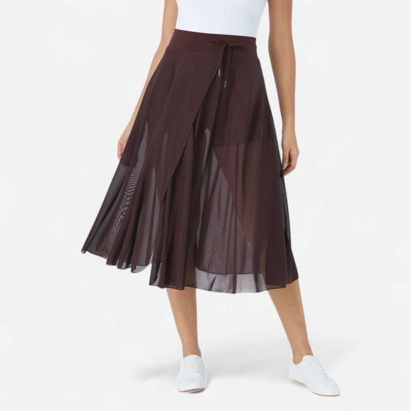 Québec Élégance Skirts Emma - Jupe midi taille haute flatteuse pour femme, élégante et confortable