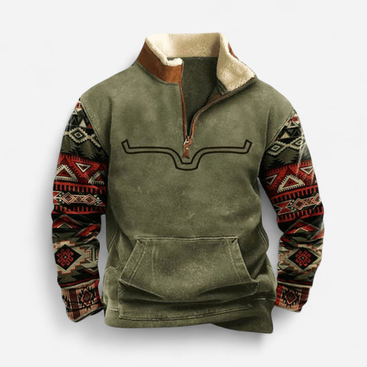 Stefan - Pull à demi-zip confortable et tendance