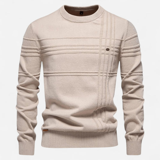 Québec Élégance Sweater Celie - Pull en coton bio avec texture point de riz