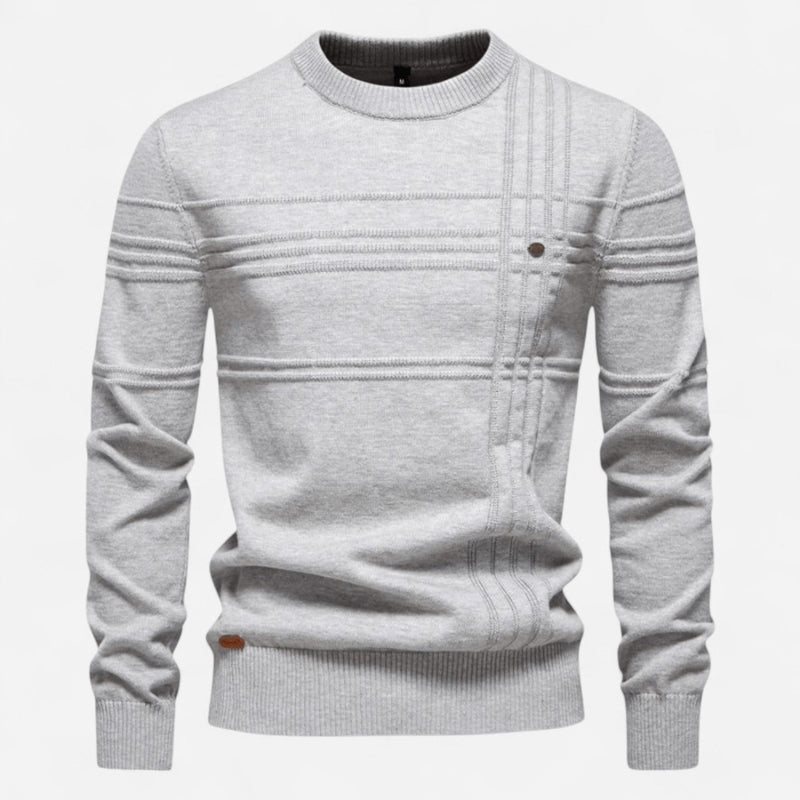 Québec Élégance Sweater Celie - Pull en coton bio avec texture point de riz