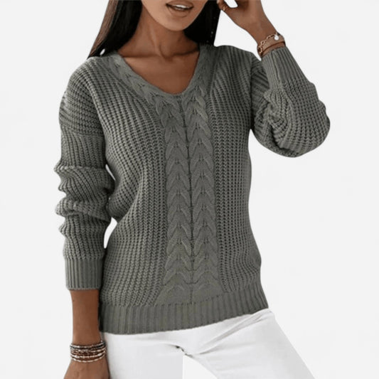Québec Élégance Sweater Lydia - Pull scandinave tricoté doux et élégant pour toutes occasions