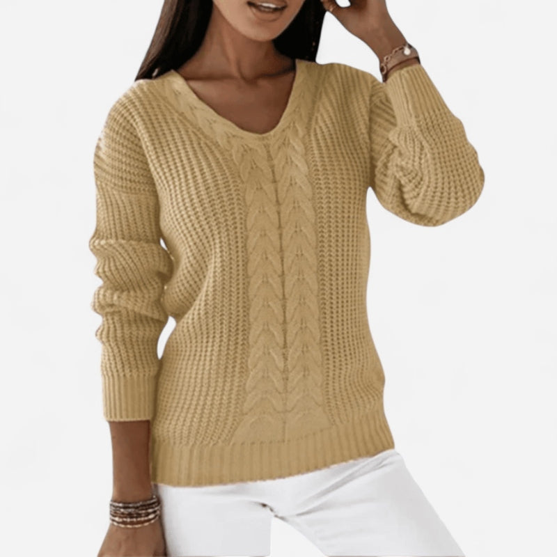 Québec Élégance Sweater Lydia - Pull scandinave tricoté doux et élégant pour toutes occasions