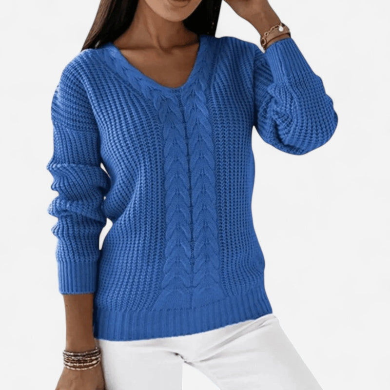 Québec Élégance Sweater Lydia - Pull scandinave tricoté doux et élégant pour toutes occasions