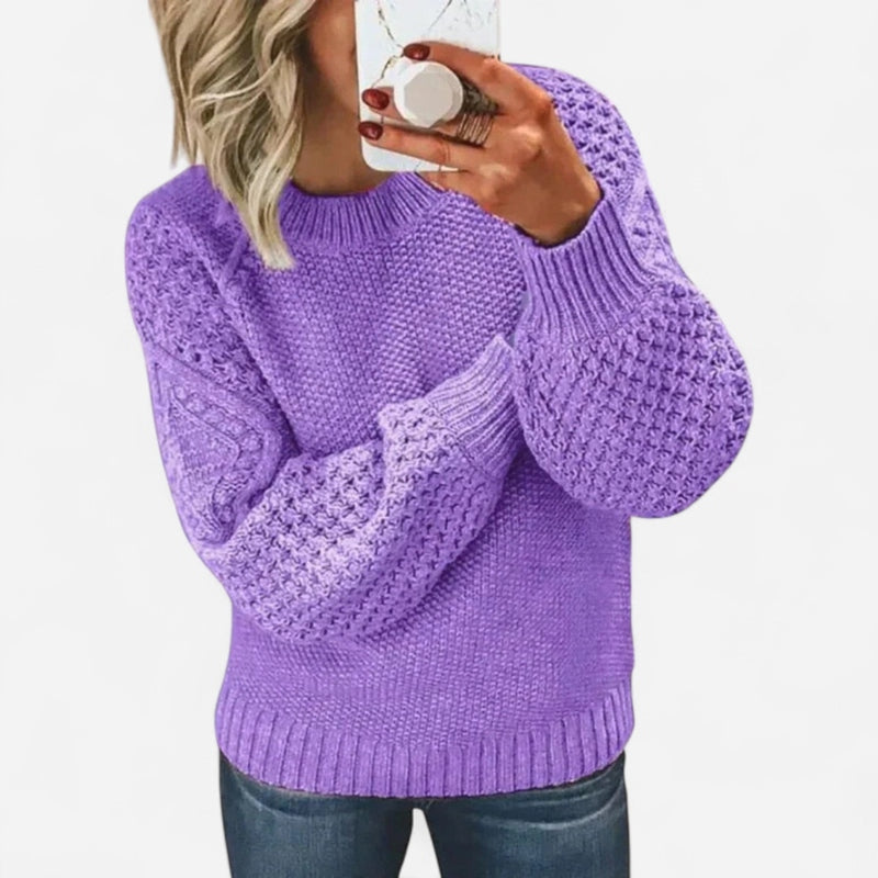 Québec Élégance Sweater Naomi - Pull en maille en cachemire doux et élégant