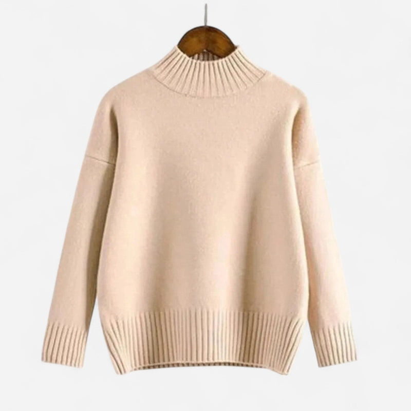 Québec Élégance Sweater Scarlet - Pull tricoté décontracté en cachemire chic