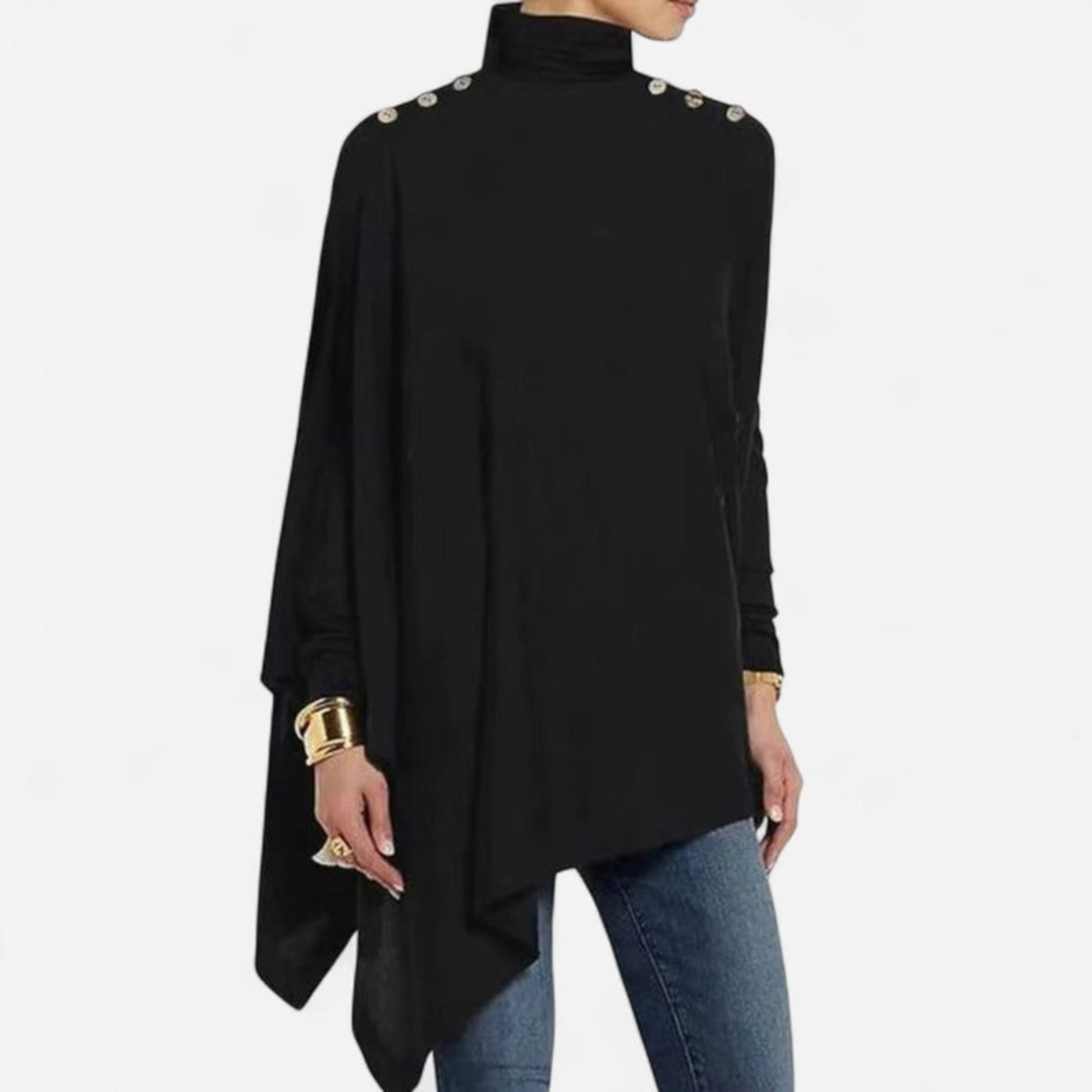 Québec Élégance Tops & Blouses Ari - Haut asymétrique élégant avec détails de nœuds