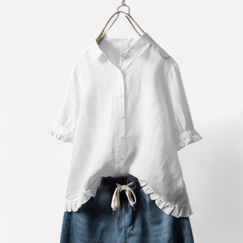 Québec Élégance Tops & Blouses Camillia - Blouse Élégante et Légère pour Femme, Confort et Style