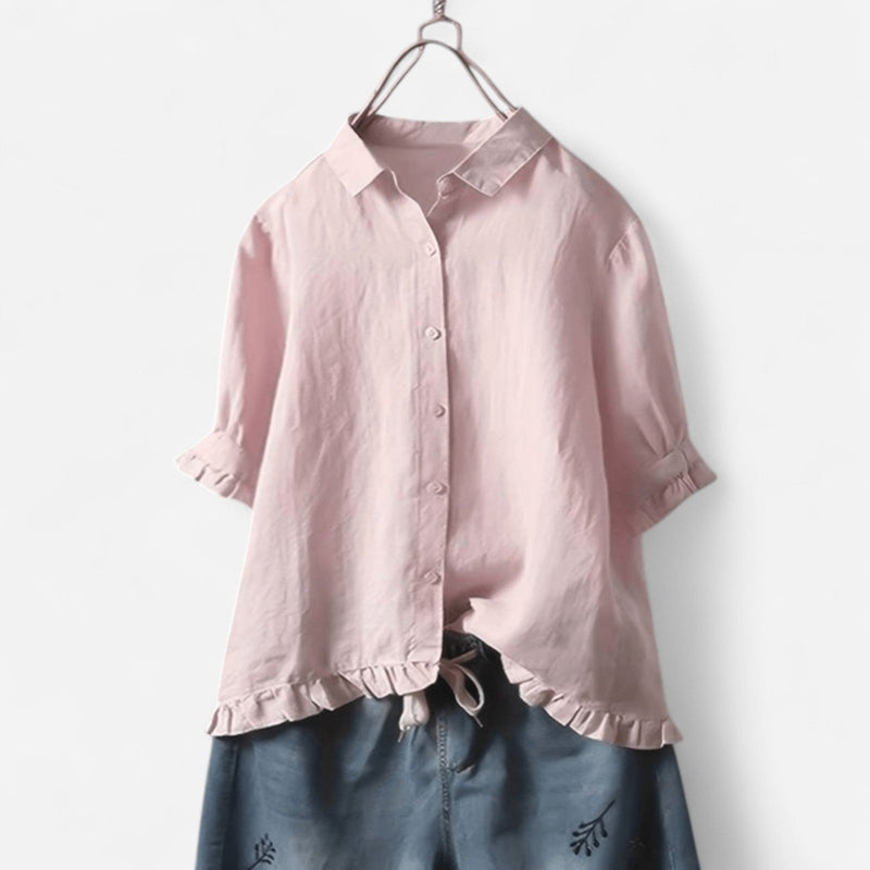 Québec Élégance Tops & Blouses Camillia - Blouse Élégante et Légère pour Femme, Confort et Style
