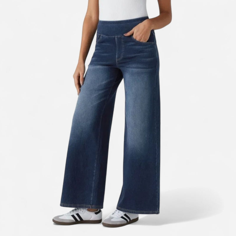 Québec Élégance Women Pants & Shorts Ainsley - Jeans Confortables à Jambe Large pour un Style Élégant