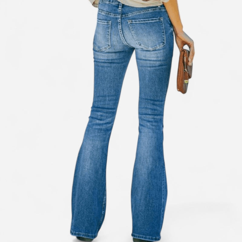 Québec Élégance Women Pants & Shorts Elvira - Jean Évasé Élégant pour un Style Sophistiqué et Confortable