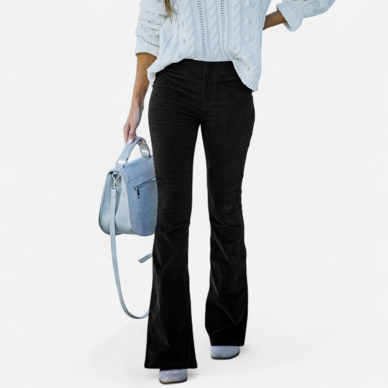 Québec Élégance Women Pants & Shorts Freesia - Pantalons Évasés Tendance | Élégance et Confort Assuré