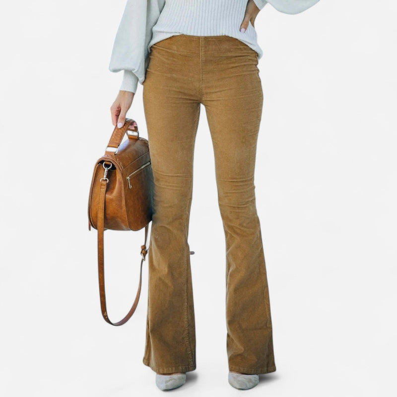 Québec Élégance Women Pants & Shorts Freesia - Pantalons Évasés Tendance | Élégance et Confort Assuré