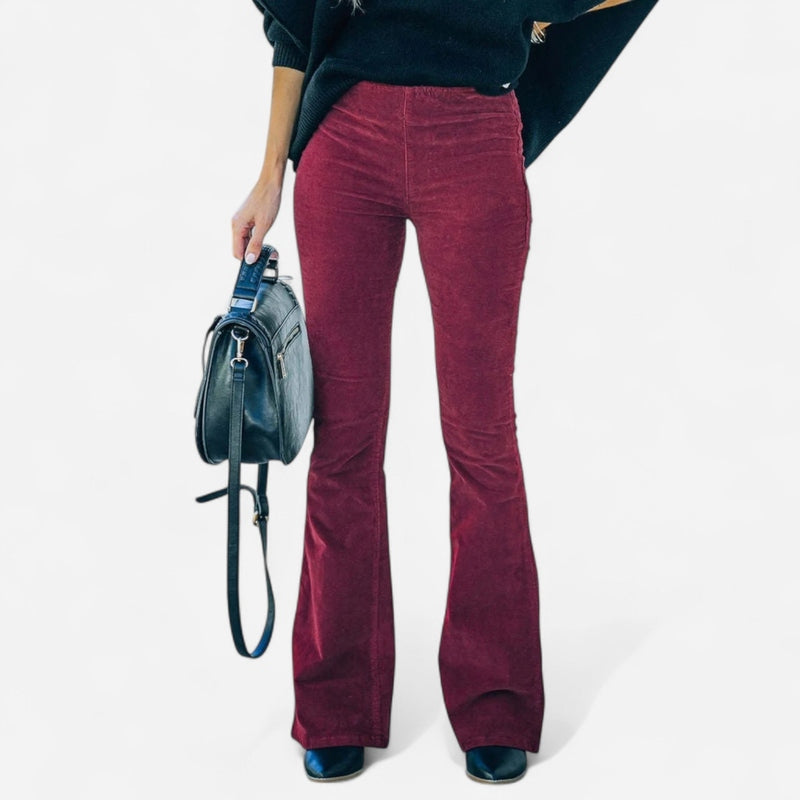 Québec Élégance Women Pants & Shorts Freesia - Pantalons Évasés Tendance | Élégance et Confort Assuré