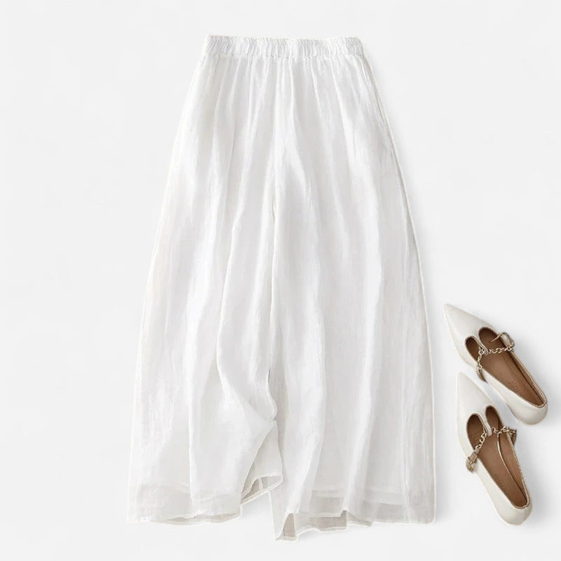Québec Élégance Women Pants & Shorts Nicolé - Pantalons en Lin Élégants pour un Style Raffiné