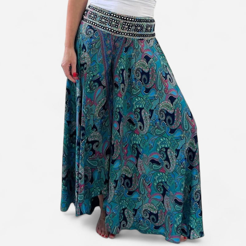 Québec Élégance Women Pants & Shorts Reagan - Pantalons Boho Chic Légers pour un Style Élégant et Confortable