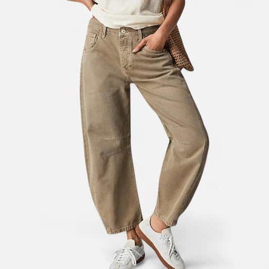 Québec Élégance Women Pants & Shorts Sabri - Jean Baggy Chic Femme | Confort et Style Élégant