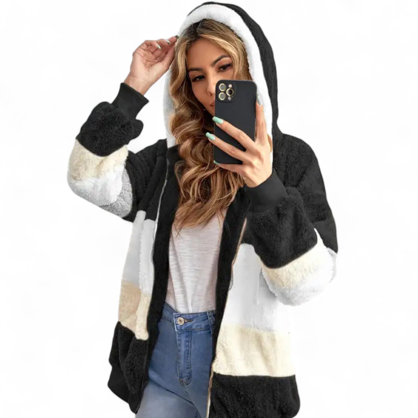 Sophie - Cardigan d'automne élégant en polaire douce