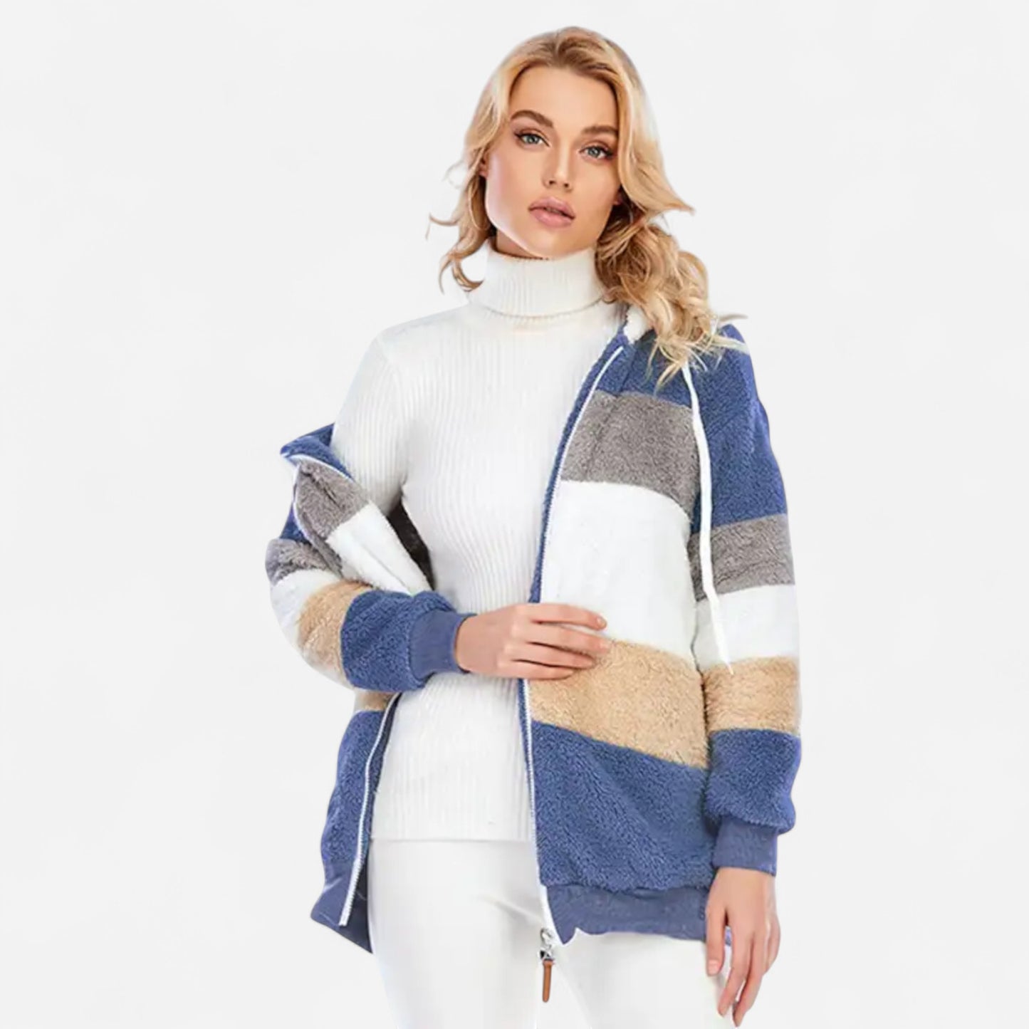 Sophie - Cardigan d'automne élégant en polaire douce