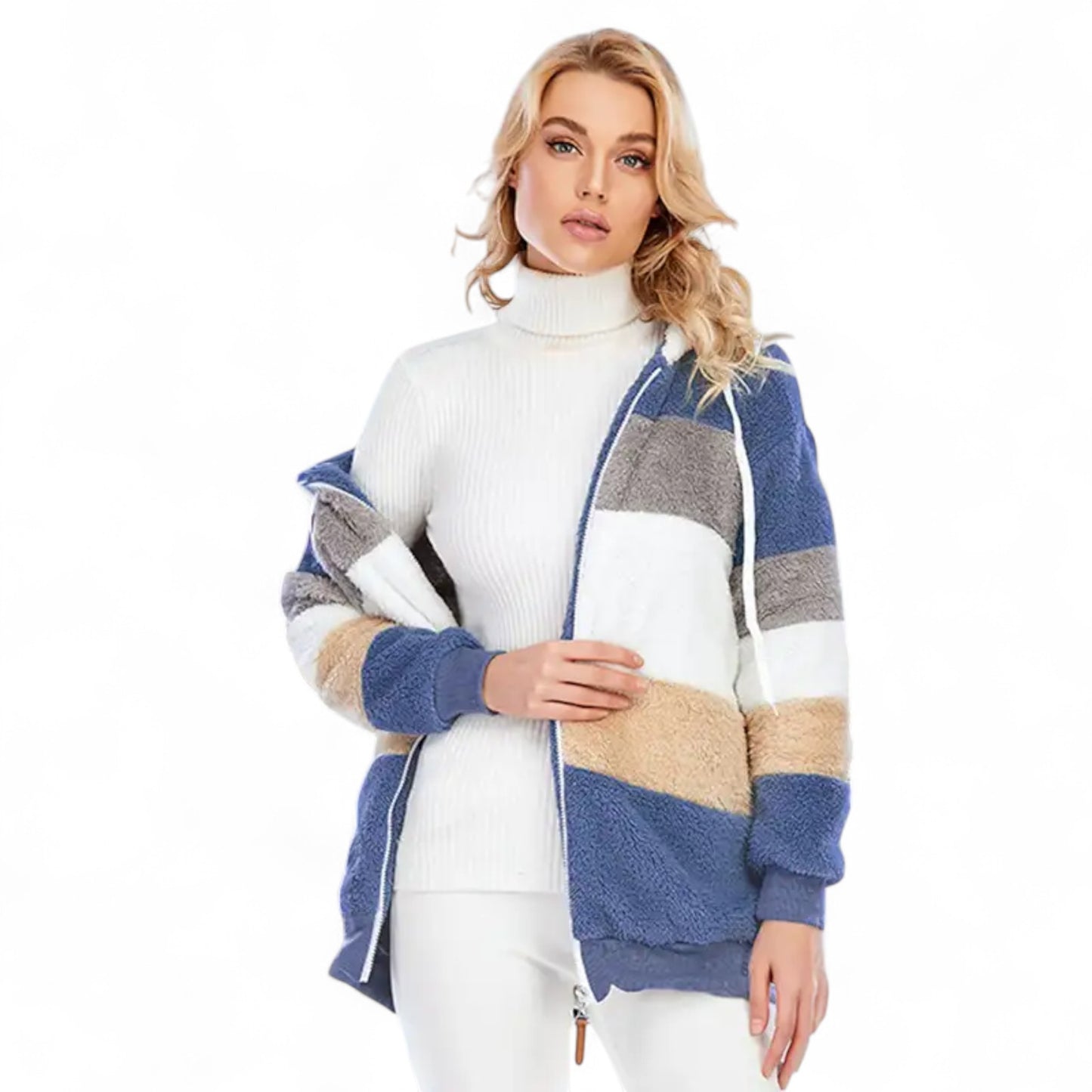 Sophie - Cardigan d'automne élégant en polaire douce
