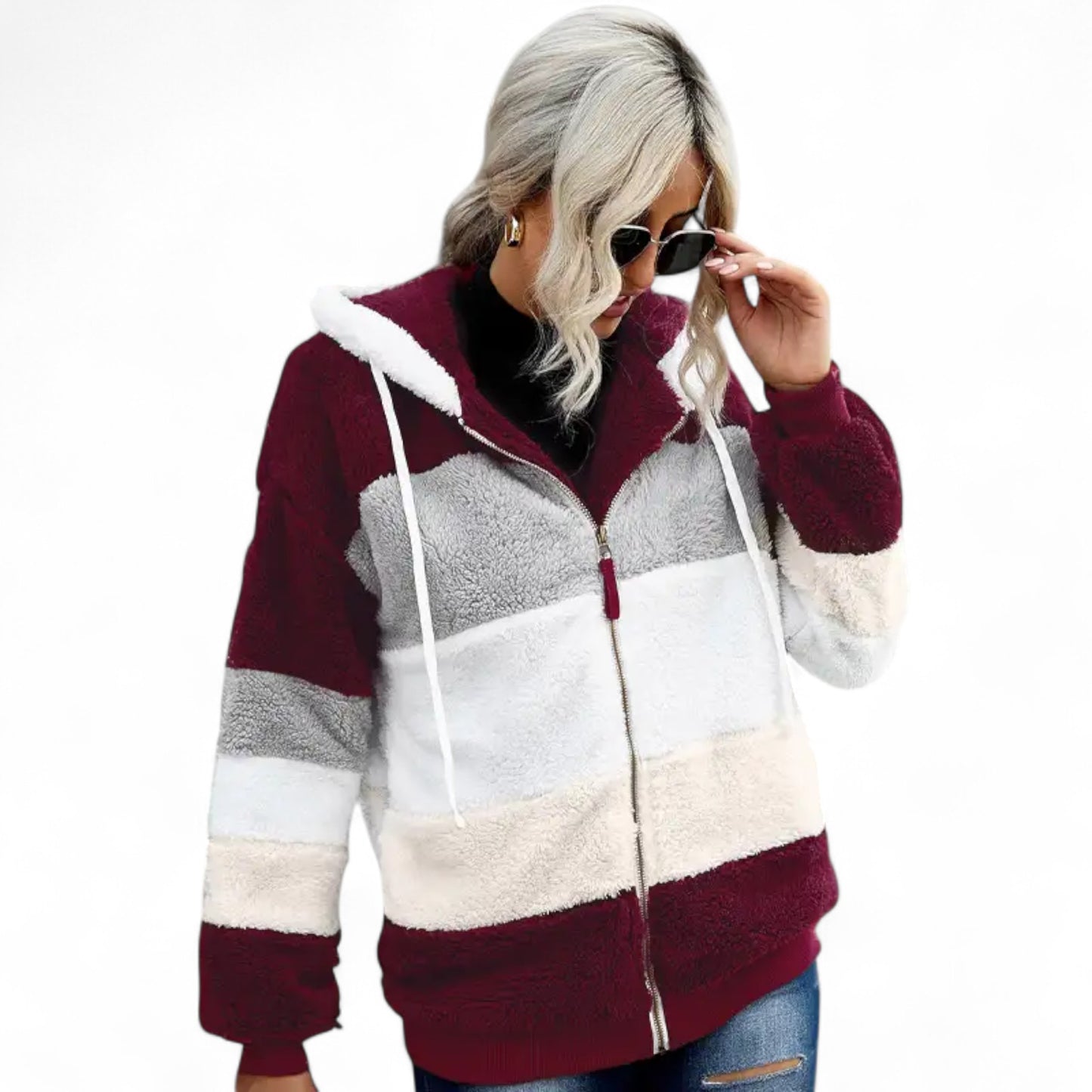 Sophie - Cardigan d'automne élégant en polaire douce