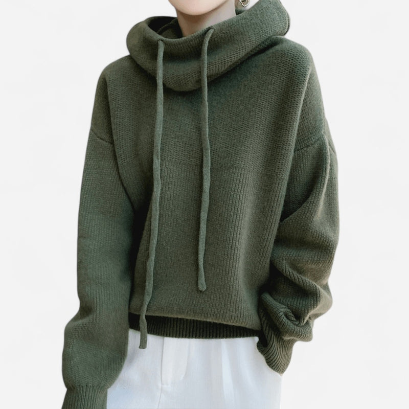 Québec Élégance pullover Charlot - Pull col roulé en laine mérinos élégant et confortable