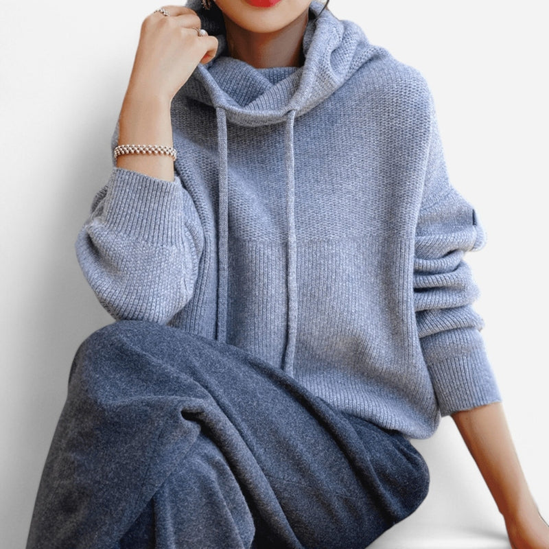 Québec Élégance pullover Charlot - Pull col roulé en laine mérinos élégant et confortable