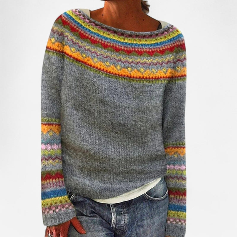 Québec Élégance sweater Stella - Élégant pull islandais en laine douce et chaude